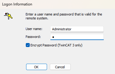 Enter login credentials again