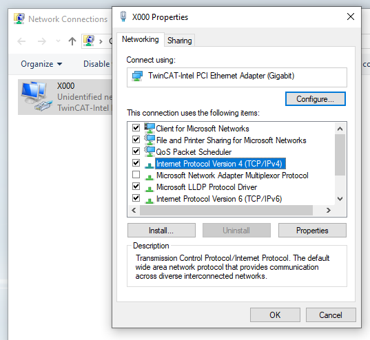 Configuring x000 interface