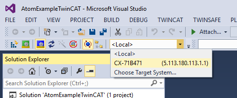 Switch to use the PLC