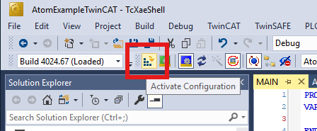 Activate configuration