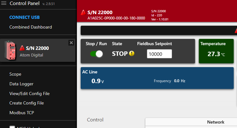 Control Panel verify