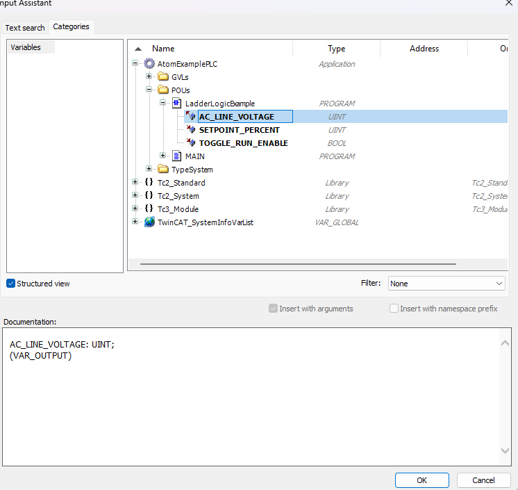 Selecting variable for component 3