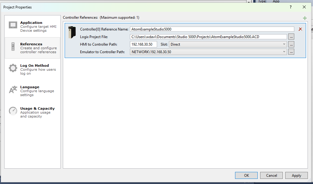 Create Project Step 1