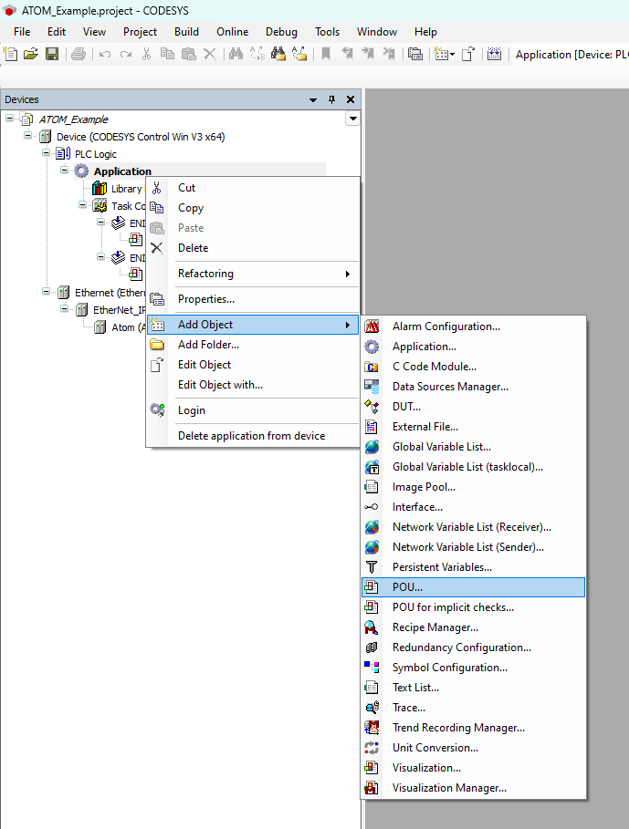 Ladder logic example step 1