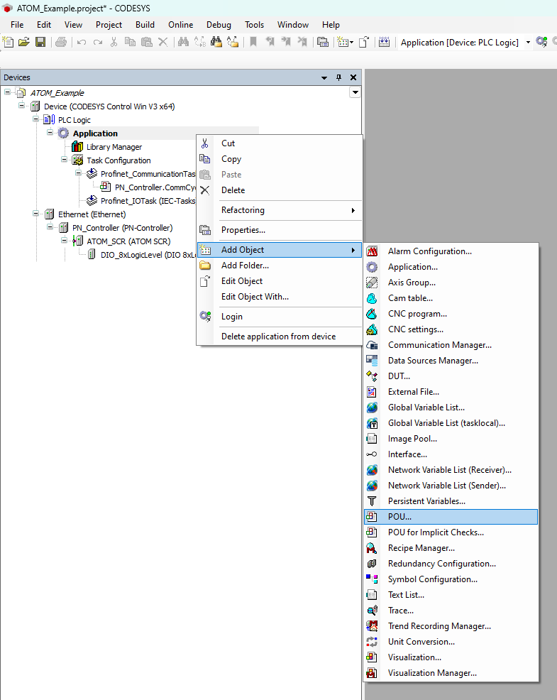 Ladder logic example step 1