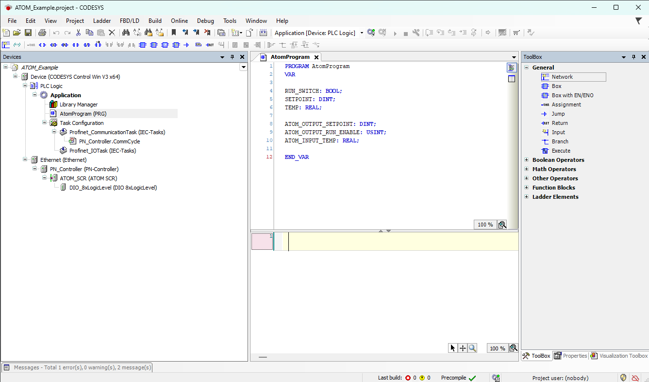 Ladder logic example step 3
