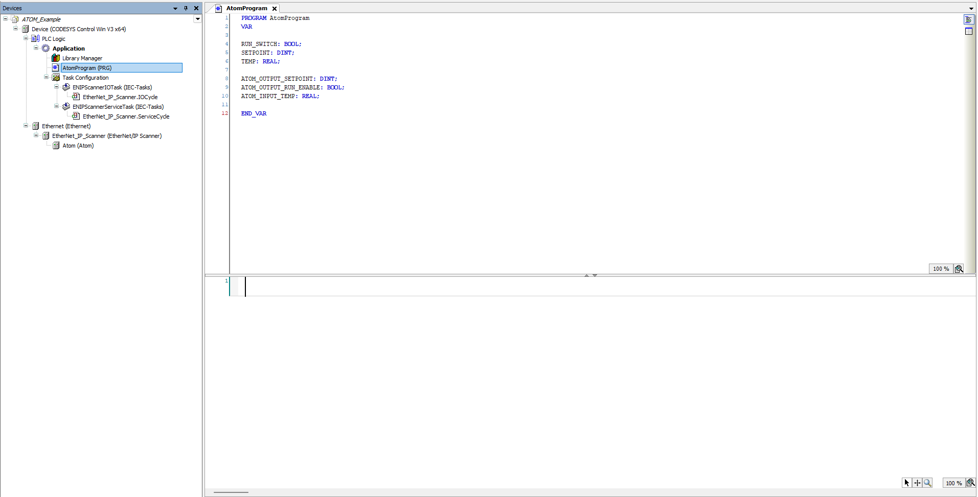Ladder logic example step 3