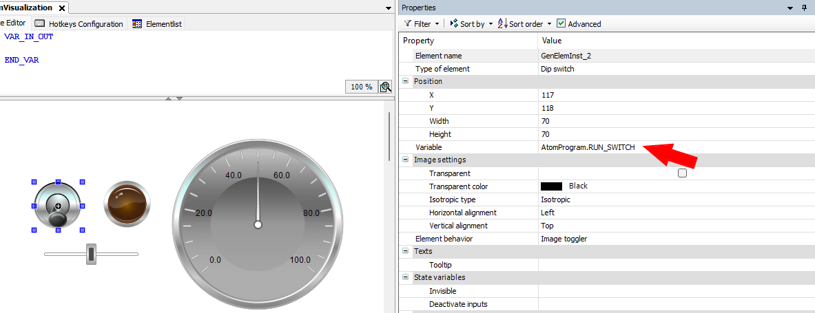 Visualization config step 1