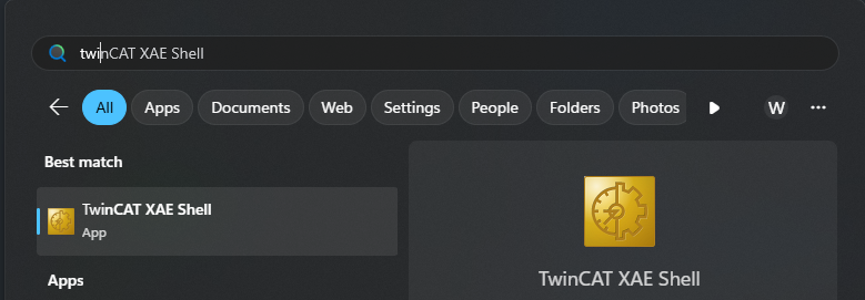 TwinCAT XAE Shell